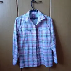 Mizuno アウトドア シャツ Mサイズ ピンク系