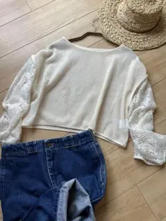 編み　レース　トップス　重ね着　オシャレ　オシャレアイテム　ナチュラル