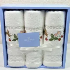 WEDGWOOD ウェッジウッド フェイスタオル３枚 ワイルドストロベリー