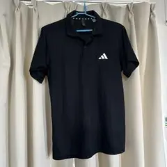 adidas AEROREADY ブラックポロシャツ