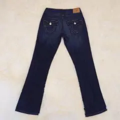 True Religion ストレートデニム ブラック　早い者勝ち‼️ 13oz selvedge black straight denim / 13ozセルビッチ ブラック
