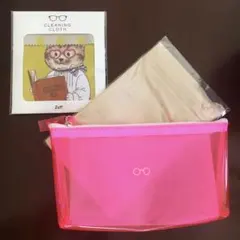 新品◇zoff メガネケース　袋　メガネ拭き　3点セット