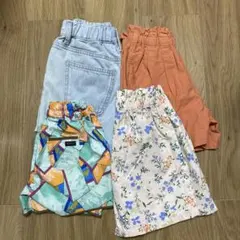 niki様専用　まとめ買い4点　子供用半ズボン キュロットパンツ