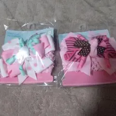 リボン付き赤ちゃん用ヘアバンド2個セット