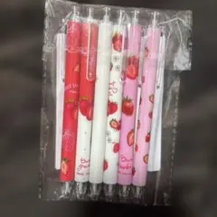 激安❣️新品❣️可愛い❣️ストロベリー柄ボールペン6本セット❣️のサムネイル
