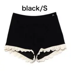 ANDMARY Velour mini pants black M - メルカリ