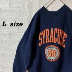 【ダメージ品】アメカジ　90sカレッジロゴスウェット