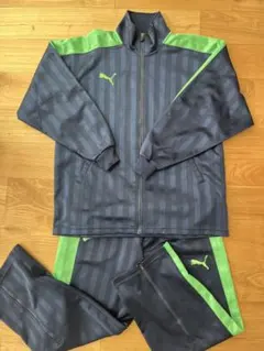 Puma ジャージ上下セット グレー/グリーンのサムネイル