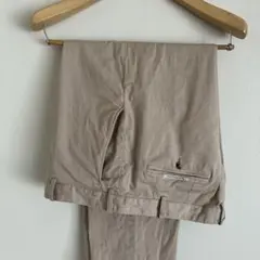PAPAS ベージュ 綿✖️麻チノパン（52 L L）のサムネイル