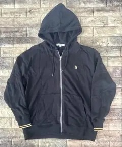 U.S. POLO ASSN. ジップアップパーカー ブラック L 新品未使用品のサムネイル