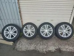 V36スカイライン純正 17インチ アルミホイール スタッドレタイヤ 4本セットのサムネイル