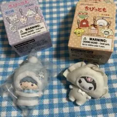 サンリオ　マスコット　ちびっとも　雪の精　キキ　おかず　クロミ