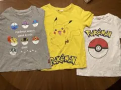 ユニクロ　H&M ポケモン Tシャツ 3枚セット　120㎝