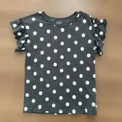 ②ELFINDOLL CLASSIC ドット柄 フリル袖 Tシャツ 130