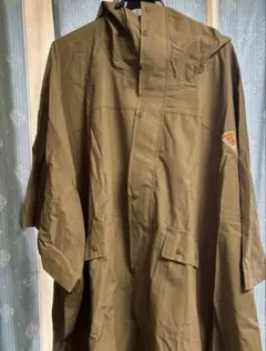 新品　KELTY フード付きポンチョベージュロングジャケット