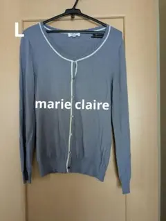 marie claire bis　長袖カーディガン　L　ブルー系のサムネイル