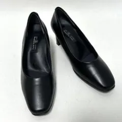 【美品】Furio Valentino パンプス ブラック 太ヒール 22.5