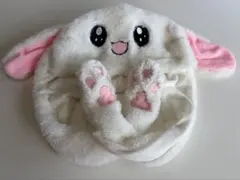 ウサギ 被り物 耳が動く うさぎの帽子 韓国
