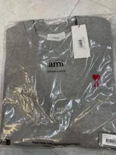 値下げ！【新品】AMI PARIS アミパリス スウェットパンツ グレーS 
