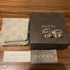 GUCCI シルバーリング 2個セット