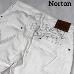 Norton　ハーフパンツ白 刺繍入りXLサイズ　ノートンゴルフにも！グランジのサムネイル
