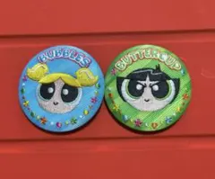 パワーパフガールズ 缶バッジ　2点