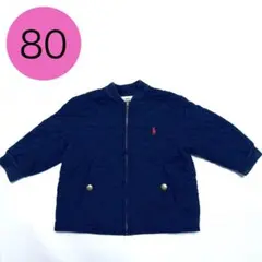 ラルフローレン キルティングジャケット　ネイビー 80㎝ 12M アウター