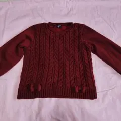 ワインレッド トレーナー 130　No.19