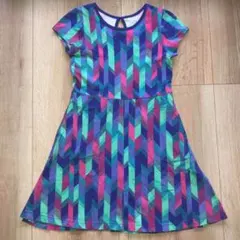 L.L.Bean幾何学模様ワンピース♡140サイズのサムネイル