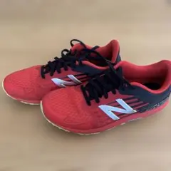 New Balance HUNZO キッズスニーカー レッド　24センチ