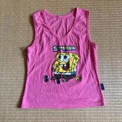 SpongeBob スポンジボブ　タンクトップ ピンク