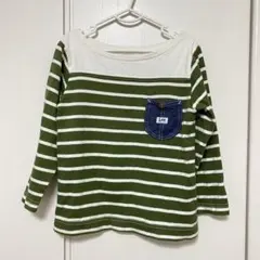lee 長袖 トップス ボーダー 120 ロンT 長袖Tシャツ