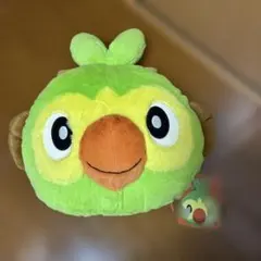タグ付き ふわふわフェイスクッション サルノリ ピカピカバッグ2020 ポケセンのサムネイル