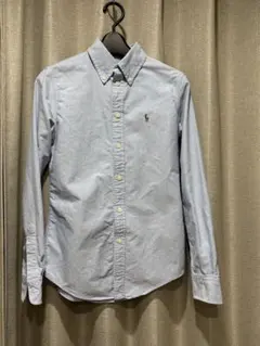 Ralph Lauren カスタムフィット　ボタンダウンシャツ XS ブルー水色