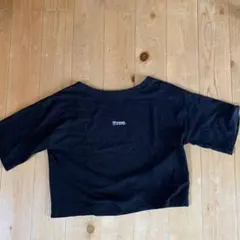 LOWRYSFARM 5分袖Tシャツ ショート丈黒 Mサイズ