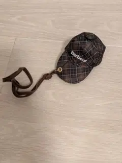 Barbourノベルティ キルティングキーホルダー＋ピンバッジセット