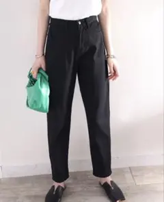 CLASSICAL ELF レディース　テーパードパンツ　黒　Sサイズ