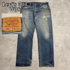 levis 501 W36×L33 デニム グアテマラ製　古着 DM1179