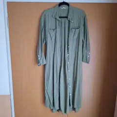 studio CLIP 長袖シャツワンピース