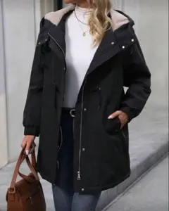 超美品✨ブラックダウンジャケット　ロングコート