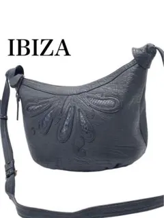 イビザ　ショルダーバッグ　バッグ　レザー　ブランド　ブラック　お洒落　レディース