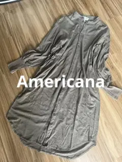 Americana カーキ　ボタンチュニック