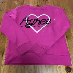 lovetoxic ピンク トレーナー ハートプリント