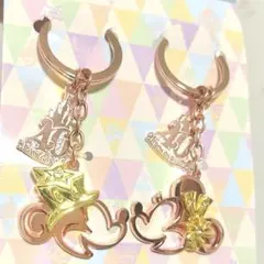 40周年 キーチェーン ミッキー ミニーマウス ディズニーランド ペア カップル