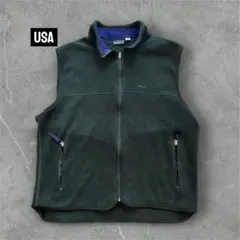 【Patagonia】90s USA製 フリースベスト 深緑#489