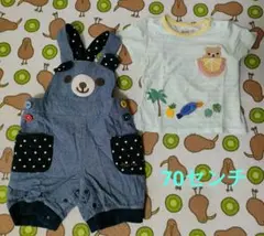 piccolo 半袖T＆オーバーオール（70）くーたん 中古