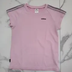 adidas 半袖Tシャツ ピンク レディース Lサイズのサムネイル
