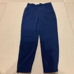 新品　ユニクロ　クロップドパンツ　ストライプ　S