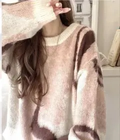 オーバーサイズタイダイニット