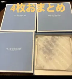 ラスト‼️新品 ウェッジウッド ストロベリーブルーム インディゴ プレート 4枚